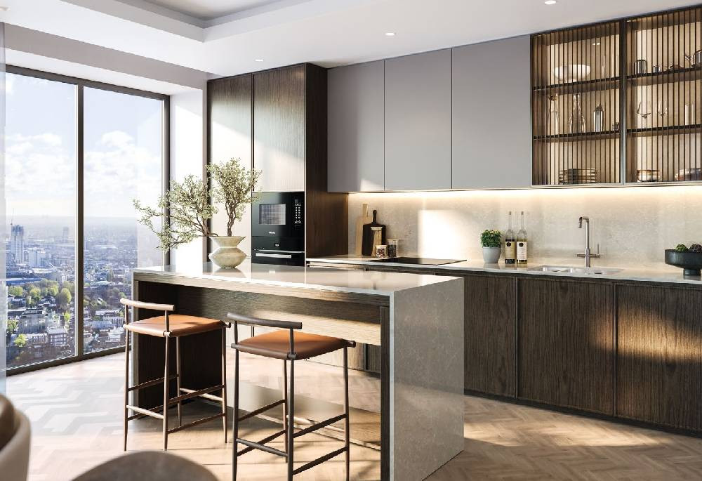 Kitchen view of 100 Kensington Image 1