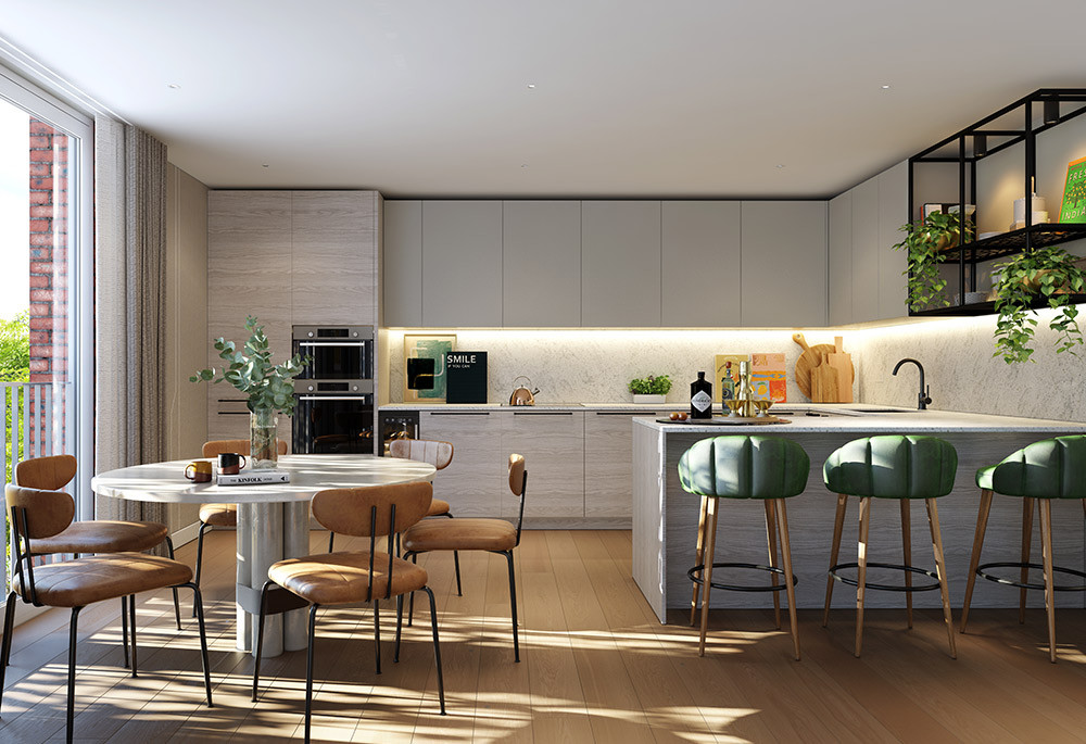 Kitchen view of Poplar Riverside Image 2
