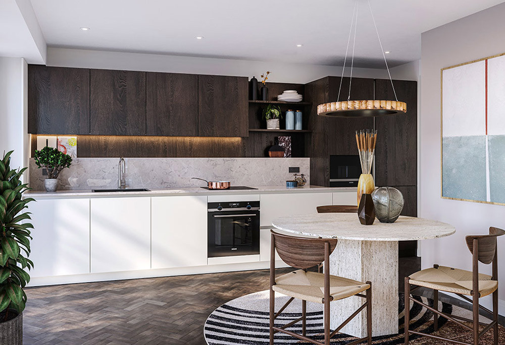 Kitchen view of Queens Cross Image 2