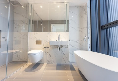 Bathroom view of South Quay Plaza Image 2