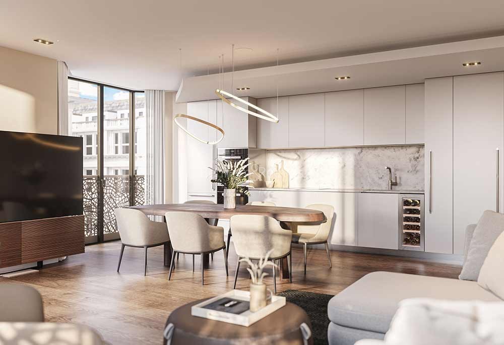 Kitchen view of W1 Place Image 1