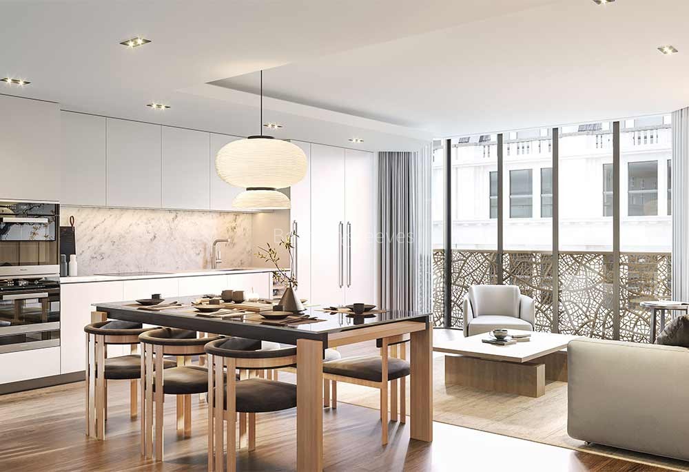 Kitchen view of W1 Place Image 2