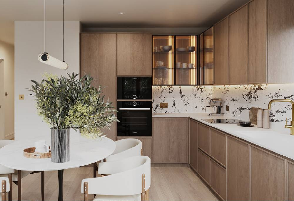 Kitchen view of Angel Village Image 1