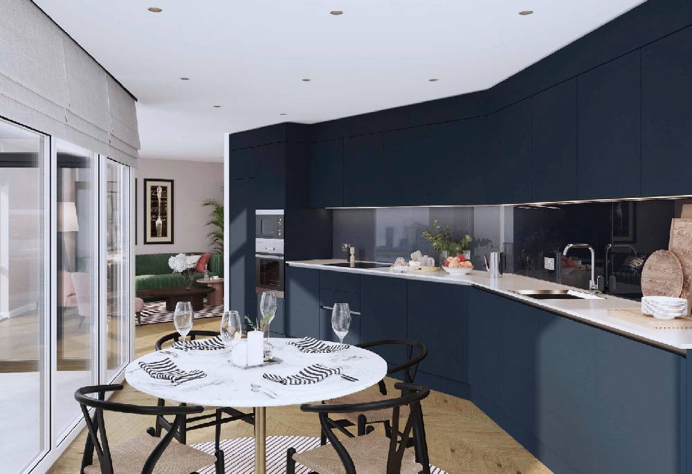 Kitchen view of Cerulean Quarter Image 1
