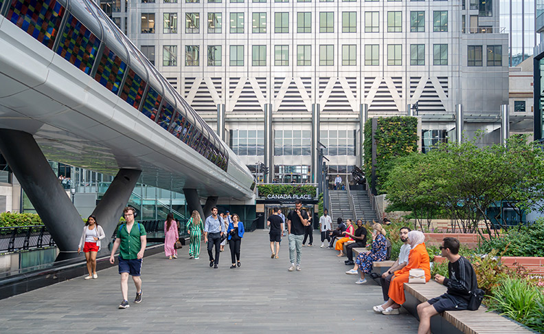 Canary Wharfarea view