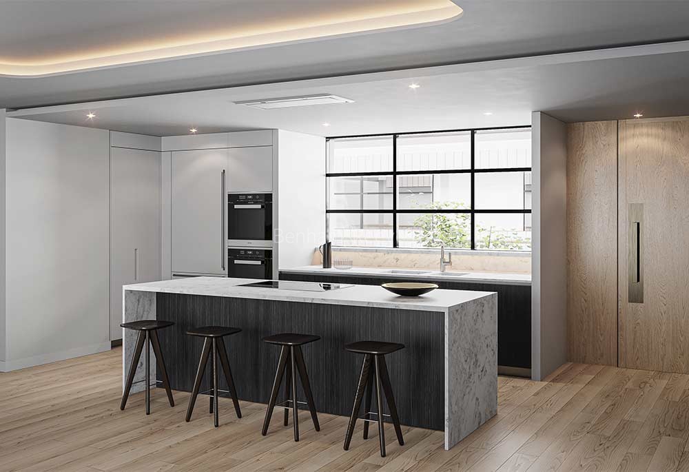Kitchen view of Marylebone Square Image 3
