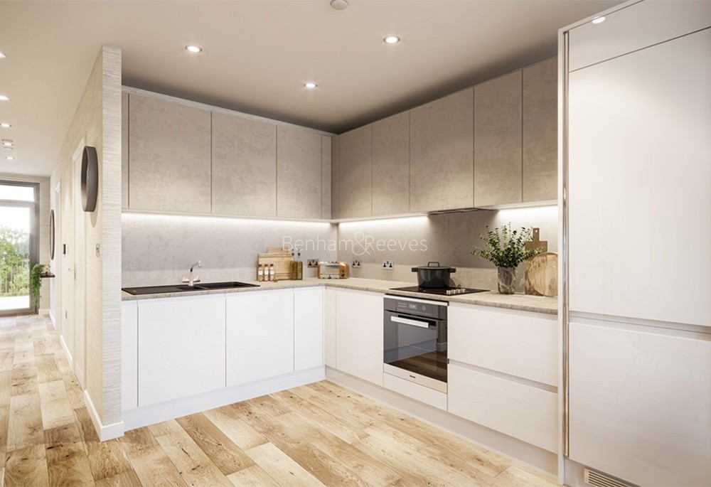 Kitchen view of Chobham Manor Image 1