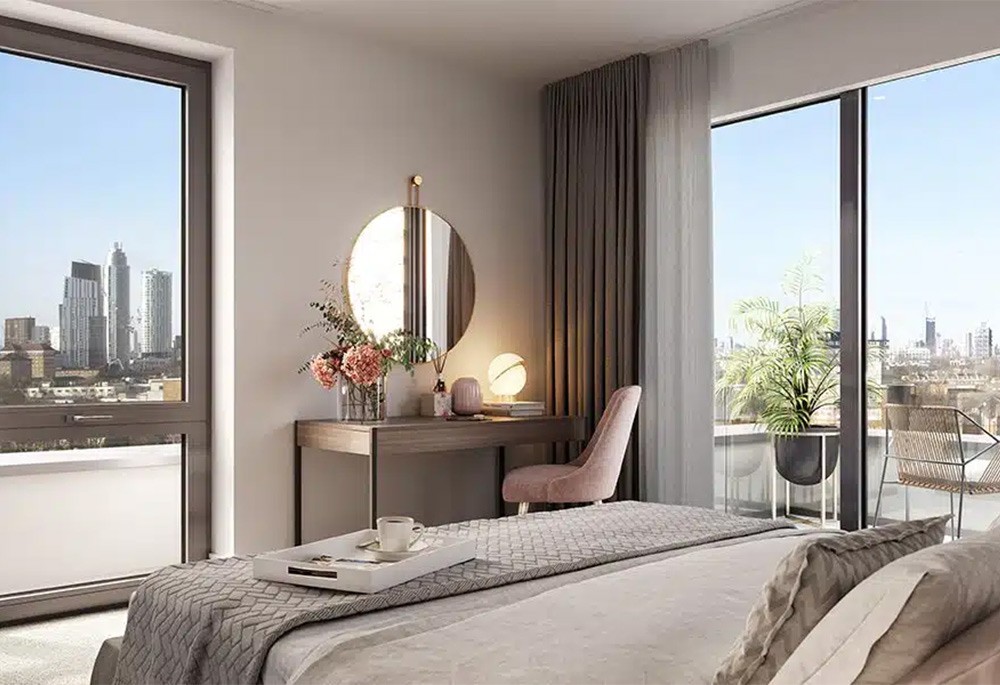 Bedroom view of Clapham Place Image 1