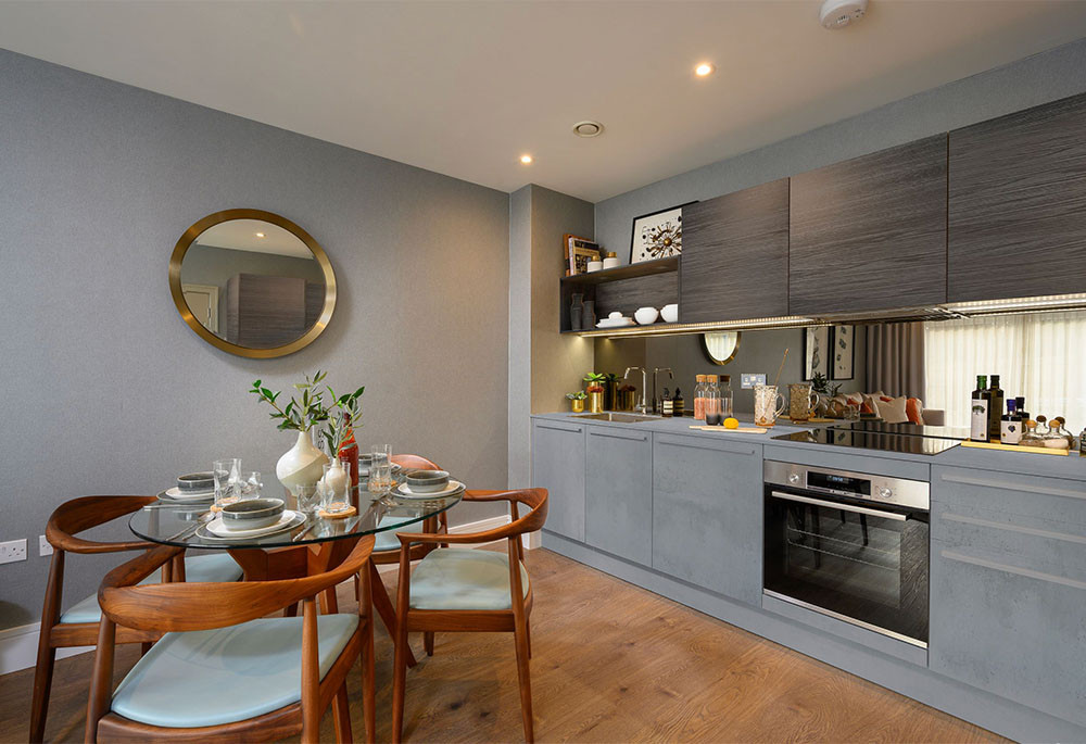 Kitchen view of Green Park Village Image 1