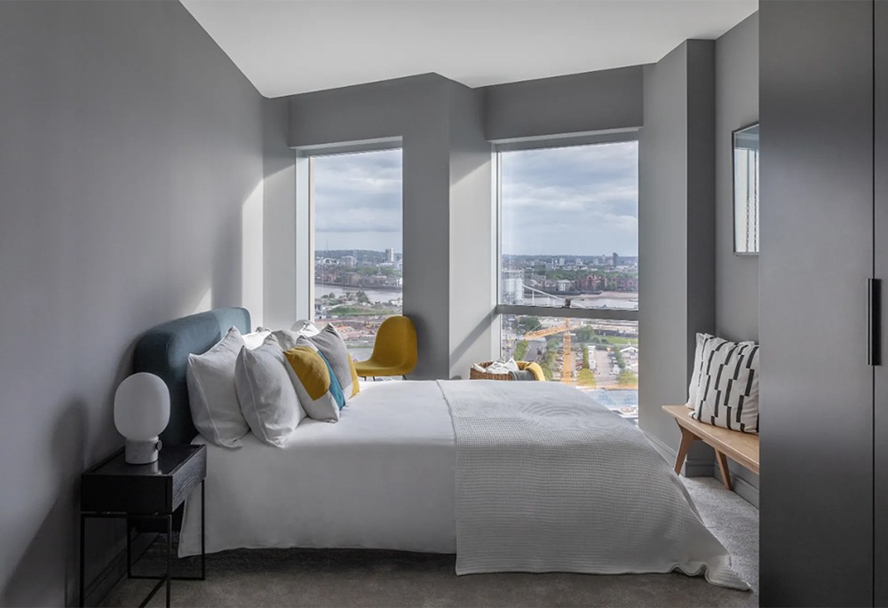 Bedroom view of Greenwich Peninsula Image 2