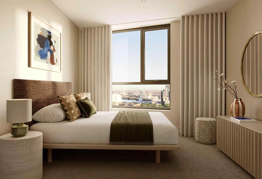 Bedroom view of London Square Image 1