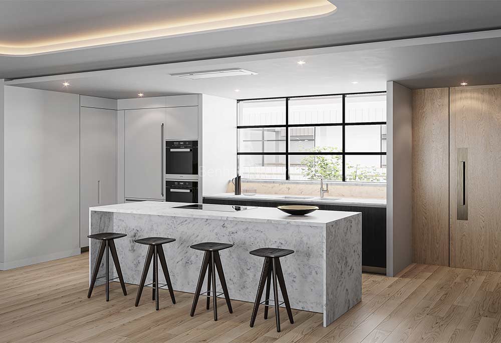 Kitchen view of Marylebone Square Image 2