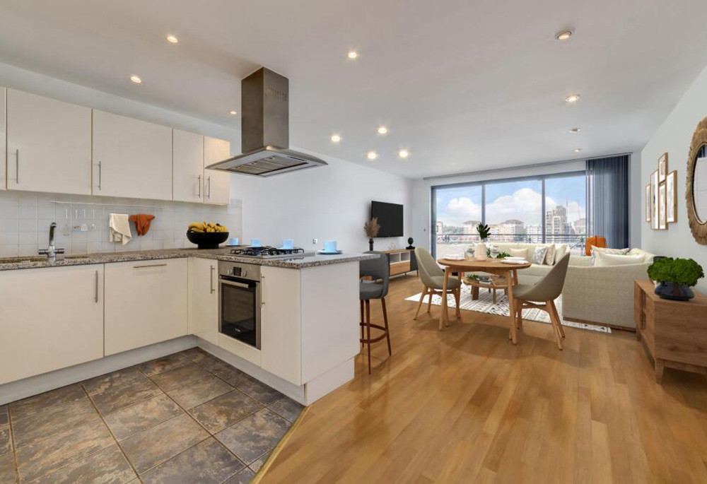 Kitchen view of Ocean Wharf Image 1