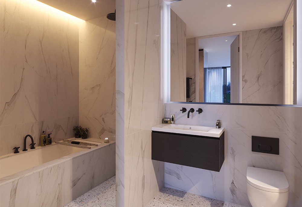 Bathroom view of One Cluny Mews Image 1