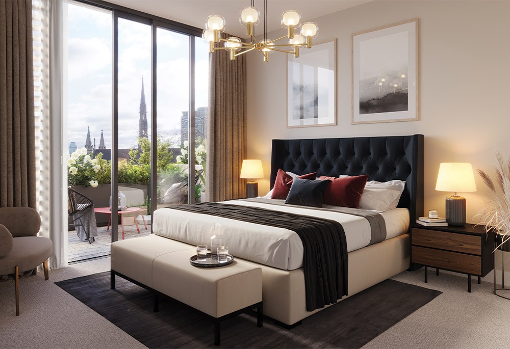 Bedroom view of One Cluny Mews Image 1