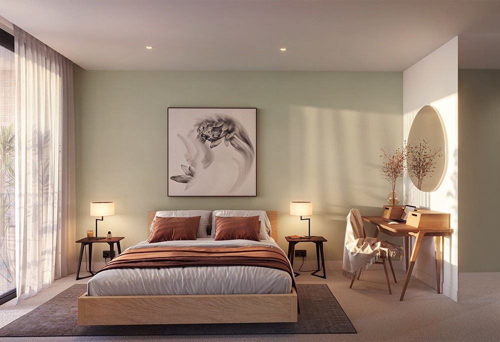 Bedroom view of One Cluny Mews Image 3
