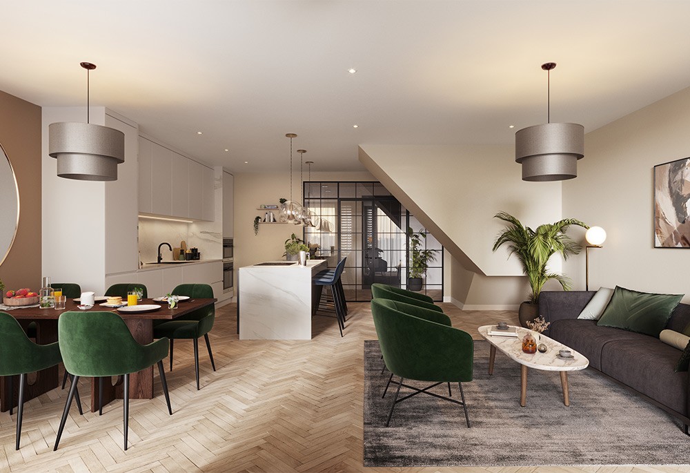 Kitchen view of One Cluny Mews Image 2
