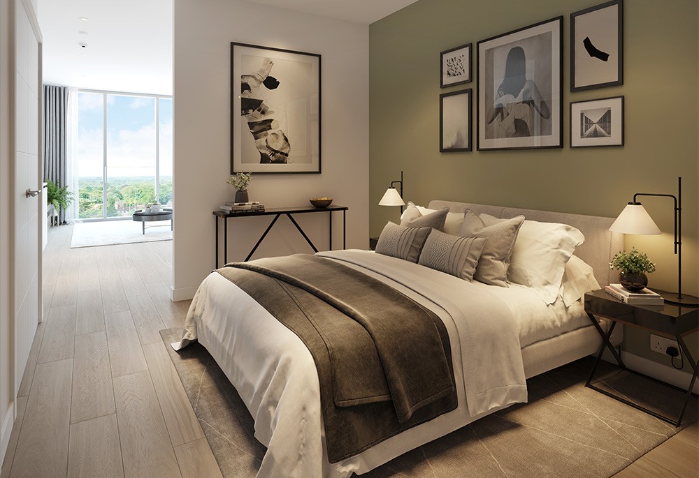 Bedroom view of The Clarendon Image 1