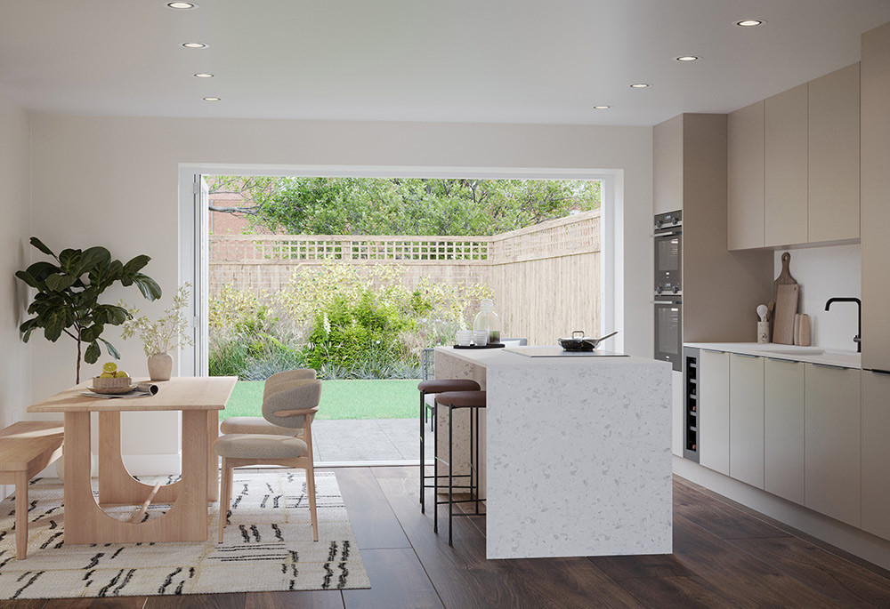 Kitchen view of Twickenham Square Image 1