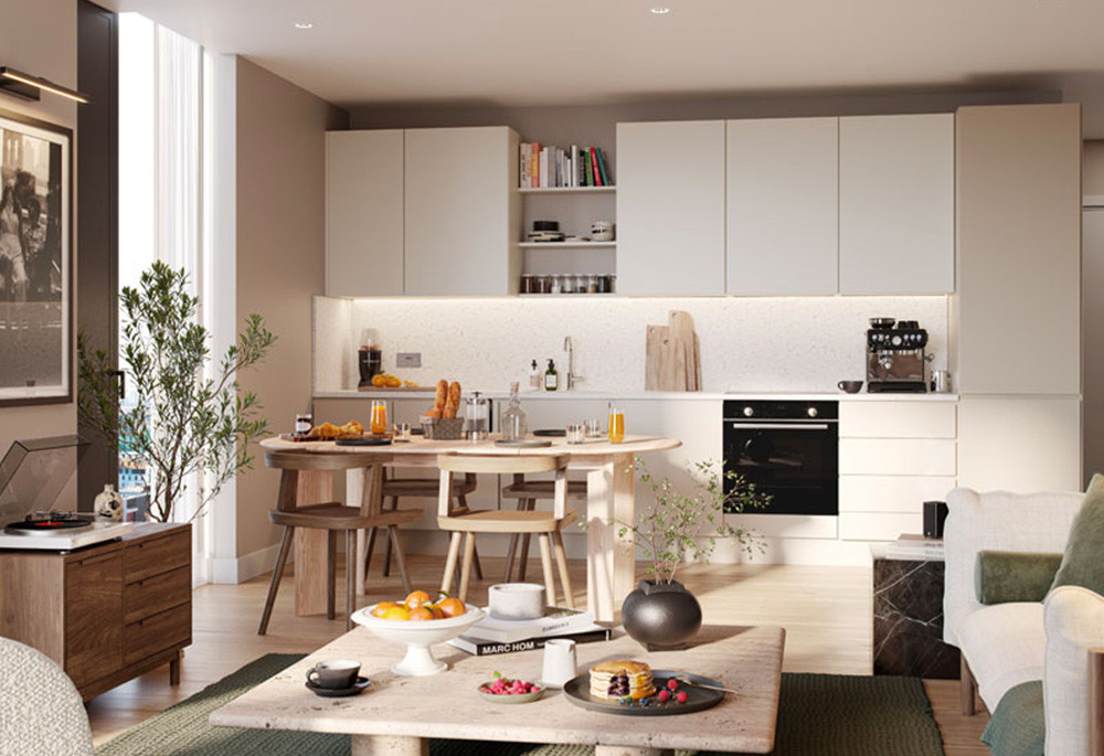 Kitchen view of Victoria Riverside Image 1