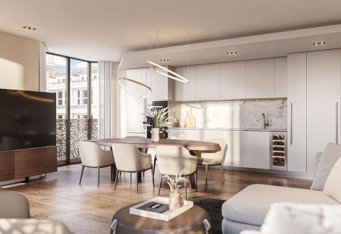 Kitchen view of W1 Place Image 1
