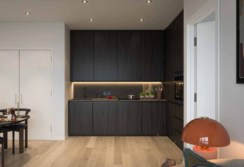 Kitchen view of Waterhouse Gardens  Image 1